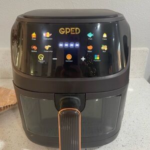 GPED Air Fryer, 7.5 QT 8-in-1 Oilless Air Fryer Oven with Visible Cooking Window